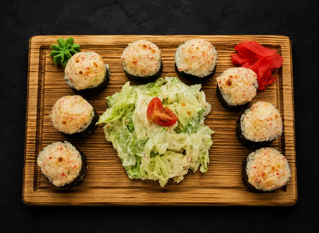 Цезар рол із куркою запечений