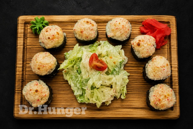 Цезар рол із куркою запечений